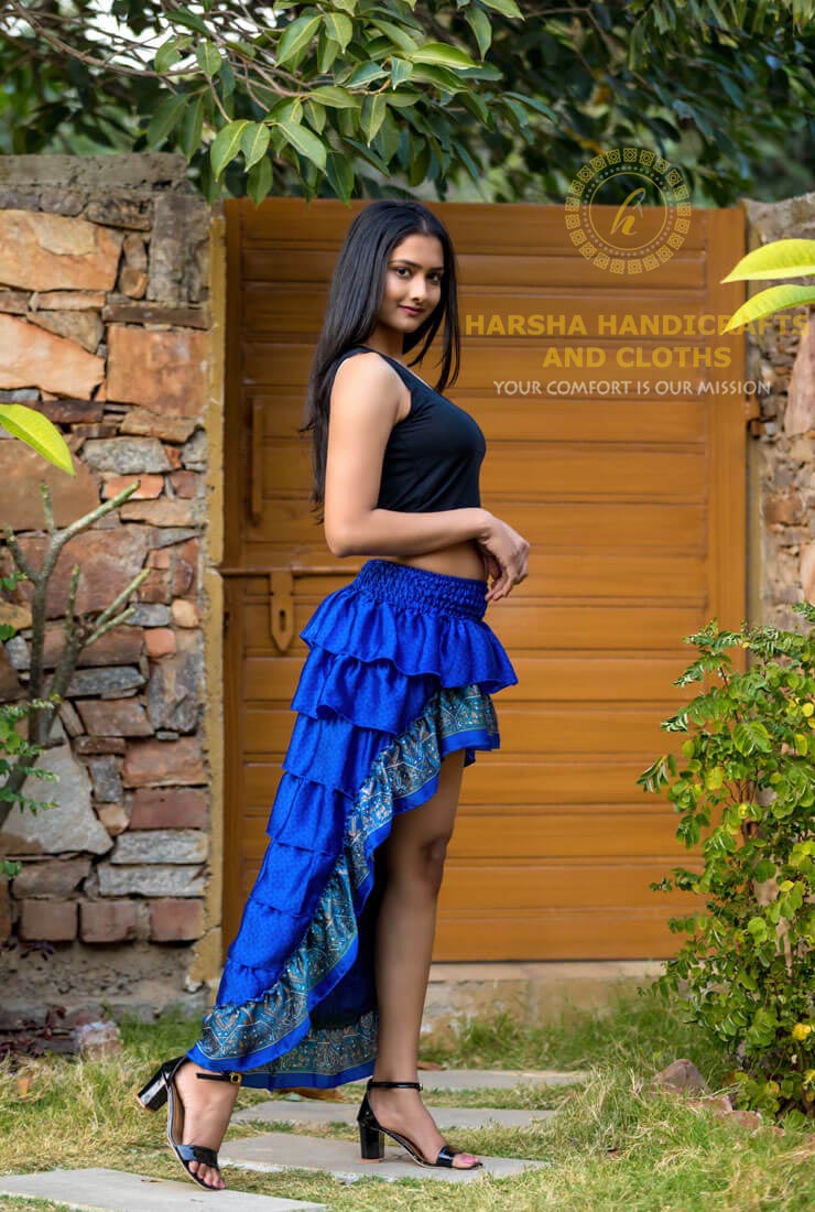 Buy Tishani Umbrella Cut Satin Long Swing Dance Skirt for Women (Free Size,  Dark Grey) at Amazon.in